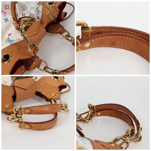 LOUIS VUITTON Monogram Multicolor Ursula Tote Bag White M40123 LV Auth 142693V - Picture 15 of 16